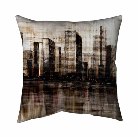 BEGIN HOME DECOR 20 x 20 in. Sketch of the City-Double Sided Print Indoor Pillow 5541-2020-CI237